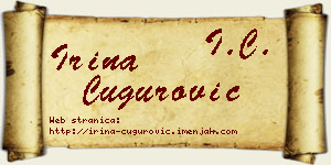 Irina Čugurović vizit kartica